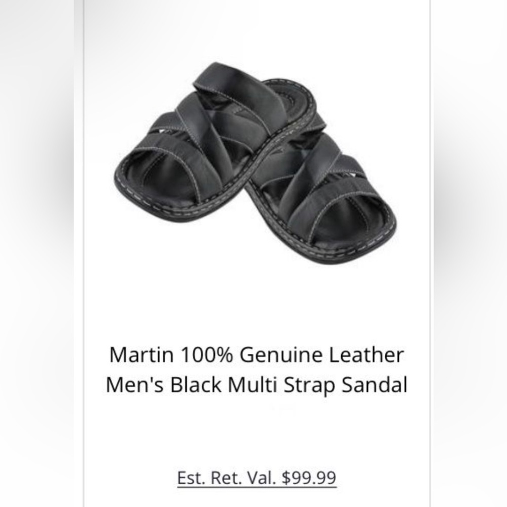 NWT/NIB Martin Men’s Leather Sandal